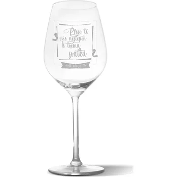 Víno Sablio Sklenička na víno Přeji ti vše nejlepší k tvému svátku: 49 cl