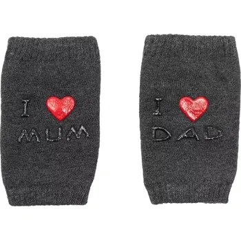 Dětské nákoleníky s ABS I love Mum & Dad – grafit