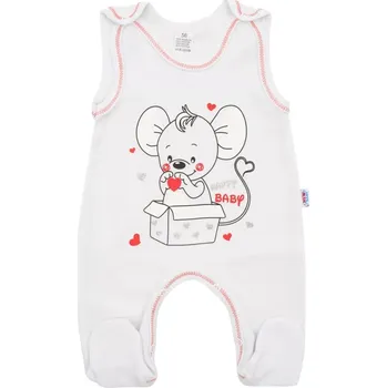 Dupačky Kojenecké dupačky New Baby Mouse bílé 86 (12–18 měsíců)