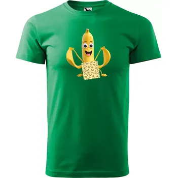 Pánské tričko Sablio Tričko s potiskem Vtipný banán - zelené S