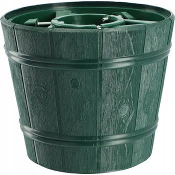 Stojánek na vánoční stromek STOJAN NA VÁNOČNÍ STROMEK ZELENÝ KVĚTINÁČ PRO STROMKY DO 2,4m