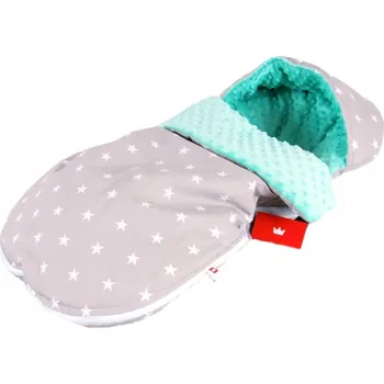 Fusak Fusak minky šedá - šedá hvězda + tyskysová