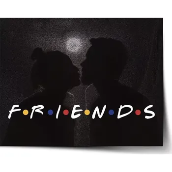 Plakát Sablio Plakát Seriál přátelé FRIENDS Polibek - 60x40 cm