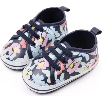 Capáčky Capáčky 0-6 měsíců - BHX3075-1 / tmavě modrá s květy