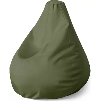 Sedací pytel Sablio Sedací vak Pear Vojenská zelená - 70 x 95 x 15 cm