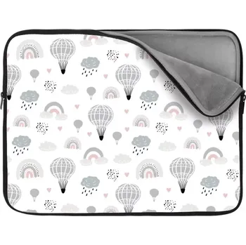 pouzdro na notebook Sablio Obal na notebook Malované horkovzdušné balony - 17"