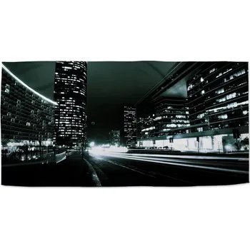 Sablio Ručník Noční ulice - 50x100 cm