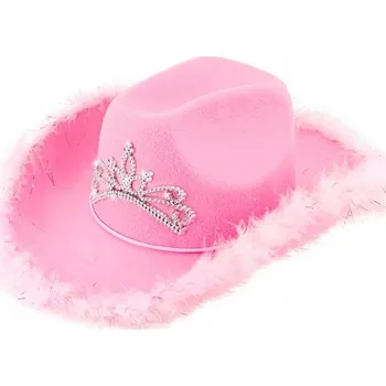 Klobouk Kovbojský klobouk růžový