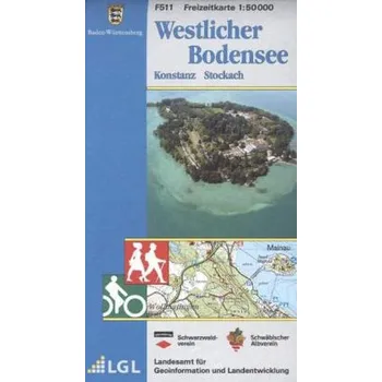 Topographische Freizeitkarte Baden-Württemberg Westlicher Bodensee