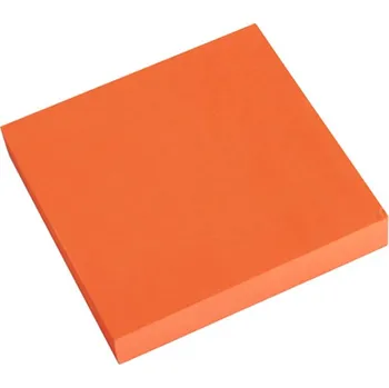 Samolepící bloček Blok lepicí NEON 76 x 76 mm oranž 444371