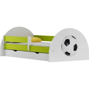 Dětská postel Postel Fotbal N20S 160/80 cm + matrace + šuplík