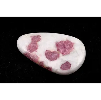 Přírodní kámen Kabošon Růžový Turmalín č.7381 (37x23x6mm)