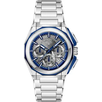 Hodinky JVD Pánské ocelové vodotěsné ocelové hodinky chronograf JVD JE1017.2