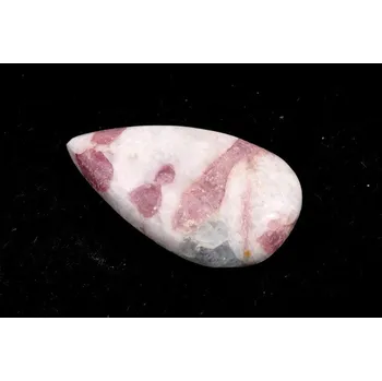Přírodní kámen Kabošon Růžový Turmalín č.7376 (35x20x7mm)
