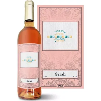 Víno Sablio Růžové víno Když Bůh stvořil pradědečky: 0,75 l