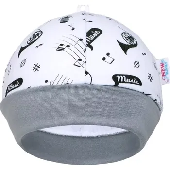 Kojenecká čepice Bavlněná kojenecká čepička New Baby Music