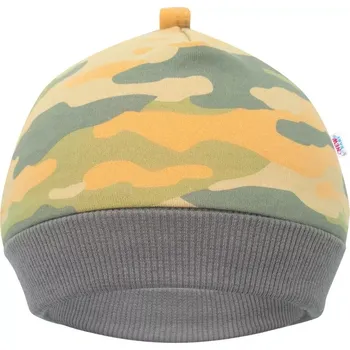 Kojenecká čepice Dojenecká čepička New Baby With Love hořčicová 3–6 měsíců