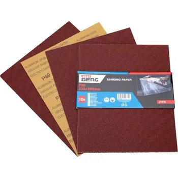 Brusný papír 10ks P60 papír brusný 230x280mm 21716