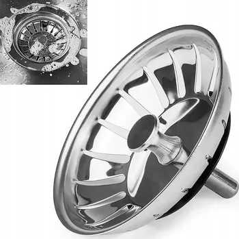 Vrták Sítko do dřezu kovové 81 mm stříbrné
