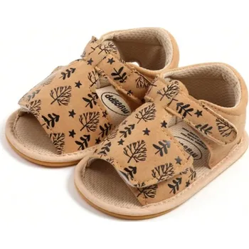 Capáčky Sandálky 6-12 měsíců / M2039-4 / béžová s lesíkem