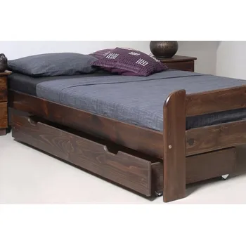 Postel Šuplík pod postel 160 cm ořech