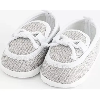 Capáčky Dětské mokasínky – capáčky New Baby šedé (12–18 měsíců)
