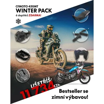 Auto-moto CFMOTO Motocykl CFMOTO 450MT-R E5+ - Tundra Grey - zimní balíček příslušenství za 11.734KČ zdarma