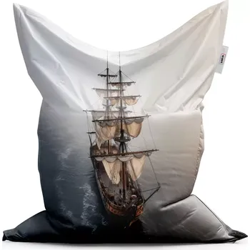 Sedací pytel Sablio Sedací vak Plachetnice na klidném moři - 150x100 cm