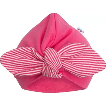 Kojenecká čepice Dívčí turbanová čepička New Baby For Girls pruhy 92 (18–24 měsíců)