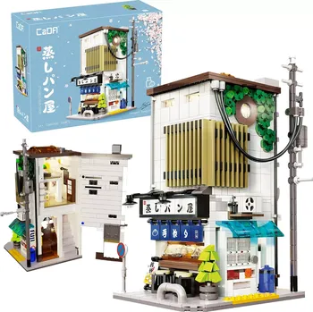 ostatní stavebnice Stavebnice CaDA japonský obchod s parními bochánky s LED osvětlením, 1108 dílků