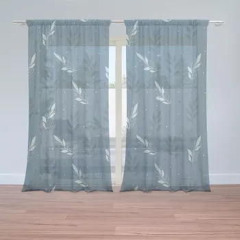 Záclona Sablio Záclony Modré klásky: 2ks 150x250cm