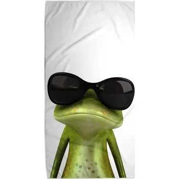 Osuška Sablio Ručník Žába v brýlích - 50x100 cm