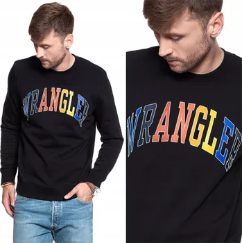 Pánská mikina WRANGLER LOGO SWEAT PÁNSKÁ MIKINA S LOGEM XL