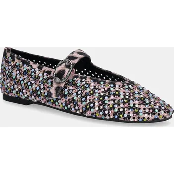Dámské baleríny Semišové baleríny Kurt Geiger London Mayfair Ballet Flat 2656357289.PINKCOMB růžová 03X, EUR 37