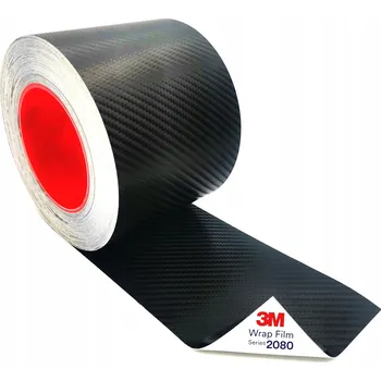 Lepicí páska 3M CFS12 | FÓLIE CARBON ČERNÁ PÁSKA NA CHROMOVÉ PRAHY DEKORY 5cm x 100cm