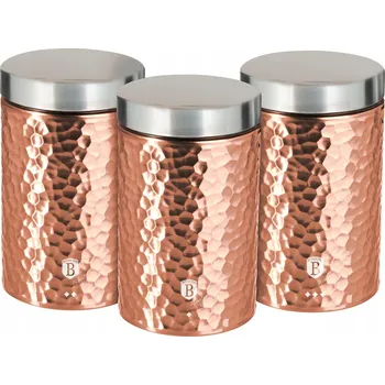 Dóza na potraviny Sada 3 dóz na kávu, čaj Rose Gold BH-6715