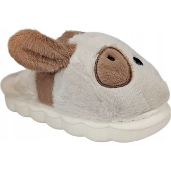 Dívčí obuv Dětské papuče Permani béžové velikosti 30-31