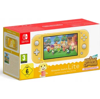 Herní konzole Konzole NINTENDO Switch Lite Žlutá + ACNH Bundle (Sada)
