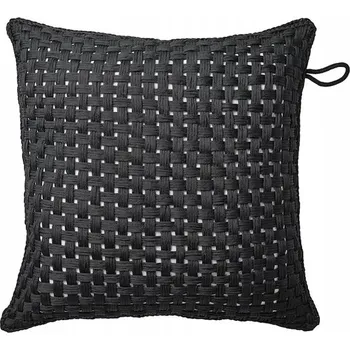 Polštář IKEA TOFTO Dekorační povlak na polštář do zahrady, černý, 50x50 cm, pletený
