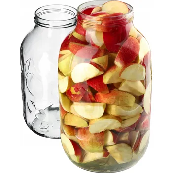 Sklenice ZAVAŘOVACÍ SKLENICE SKLENICE 5L NA ZAVAŘENINY OKUREK LIKÉRY , MEDU, ŠŤÁVY NÁDOBA 2 KS