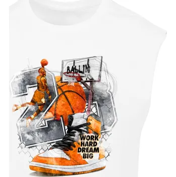 Pánské tílko Pánské tílko Vintage Ballin bílé Mister Tee bílá 2866147