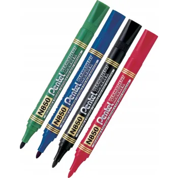 Sada 4 permanentních fixů N850 PENTEL mix barev popisovač fix