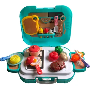 Hra na obchod Dětská kuchyňka Senzanakupy Dětská kuchyňka v pojízdném kufříku