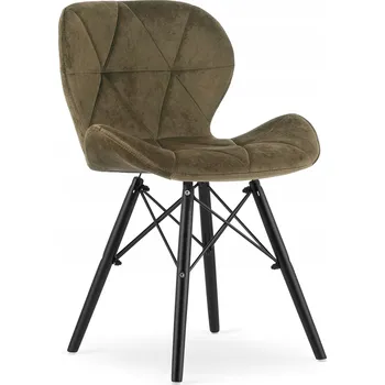 Jídelní židle Leobert Židle LAGO Samet - hnědé / černé nohy x 1