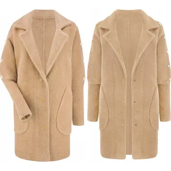 Dámská softshellová bunda Soprato dámská bunda bez kapuce 7980 alpaka bunda s knoflíky podzim zima univerzální velikost