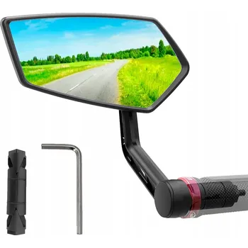 Zrcátko na kolo ZPĚTNÉ ZRCÁTKO NA KOLO NA ŘÍDÍTKA 360° S UPEVŇOVACÍ MANŽETOU