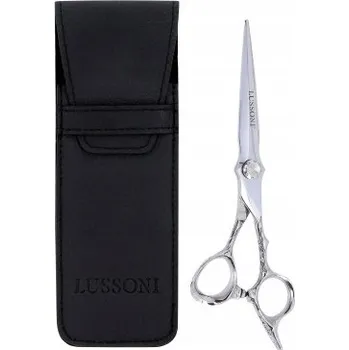Kadeřnické nůžky LUSSONI STELLAR Profesionální kadeřnické nůžky (stříbrné) 5,5 + pouzdro