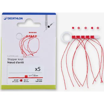 Rybářský háček CAPERLAN Sada 5 zarážek na rybolov na anglický způsob se splávkem