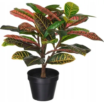 umělá květina IKEA FEJKA Umělá rostlina v květináči, kroton 42 cm