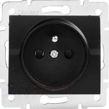 Elektrická zásuvka Černá nástěnná Elektrická Zásuvka Kanlux